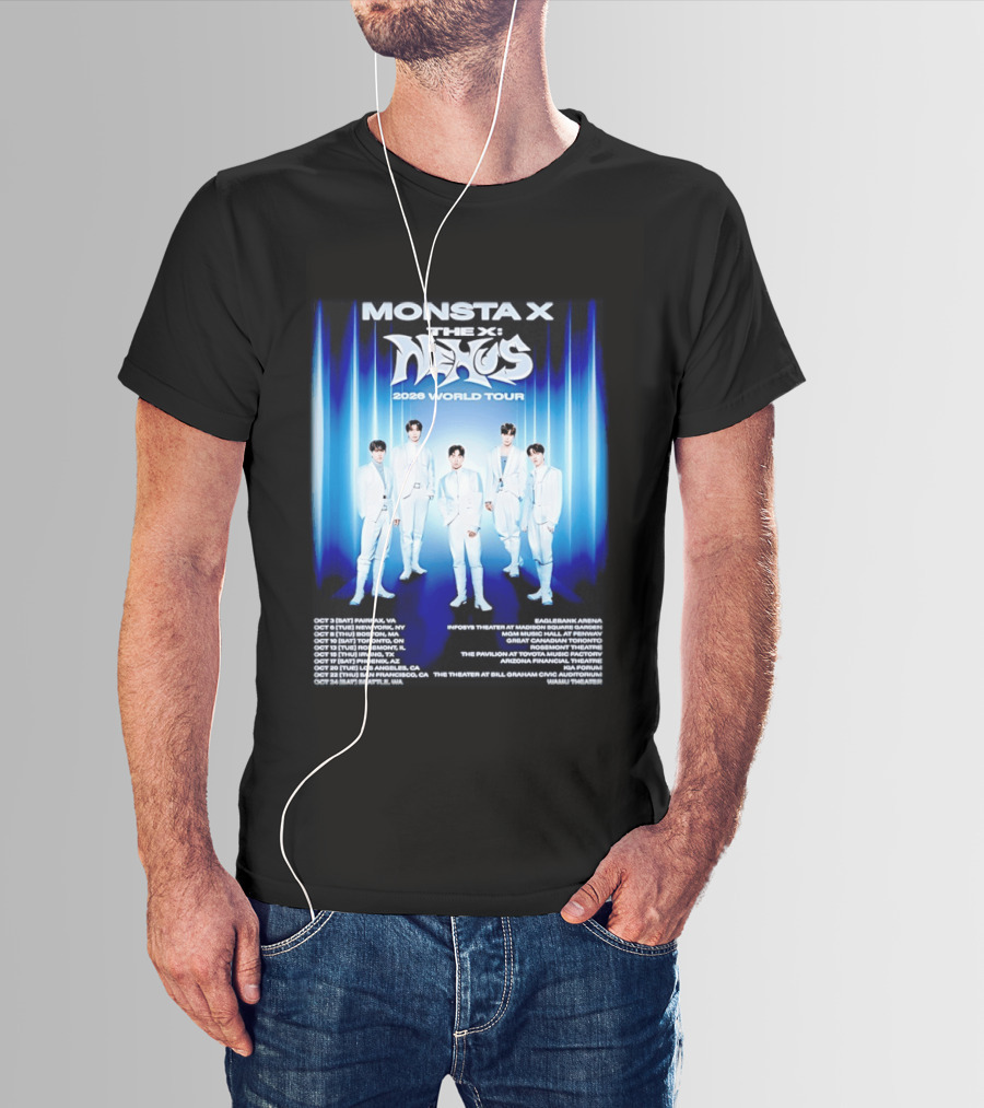 Monsta X The X Nexus 2026 World Tour Dates And Venues T-Shirt