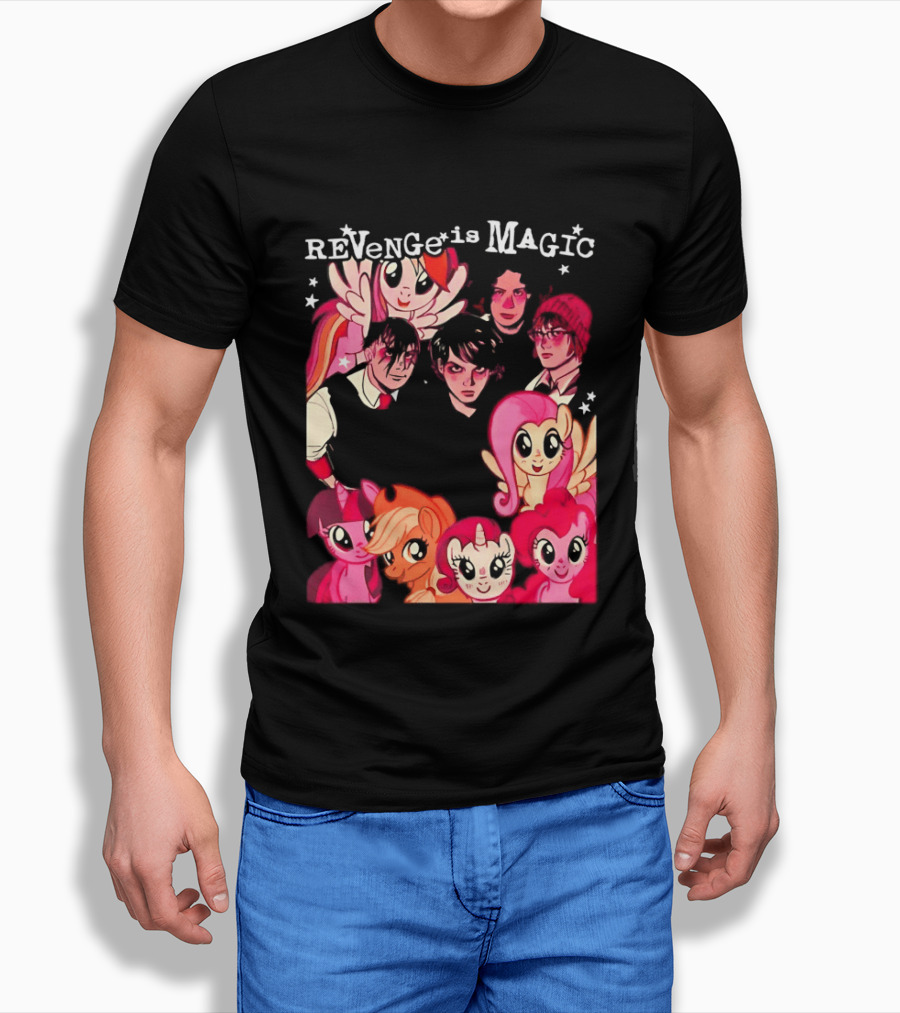 My Chemical Romance My Little Pony Revenge Is Magic Crossover Mashup T-Shirt