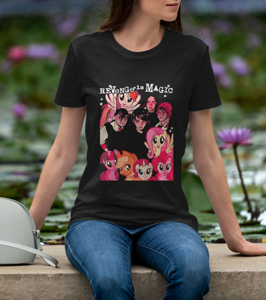 My Chemical Romance My Little Pony Revenge Is Magic Crossover Mashup T-Shirt