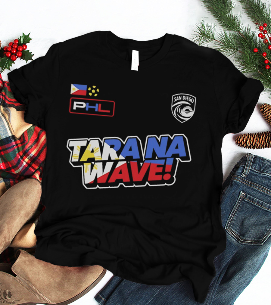 Philippines PHL San Diego Wave FC 2026 Tara Na Wave T-Shirt