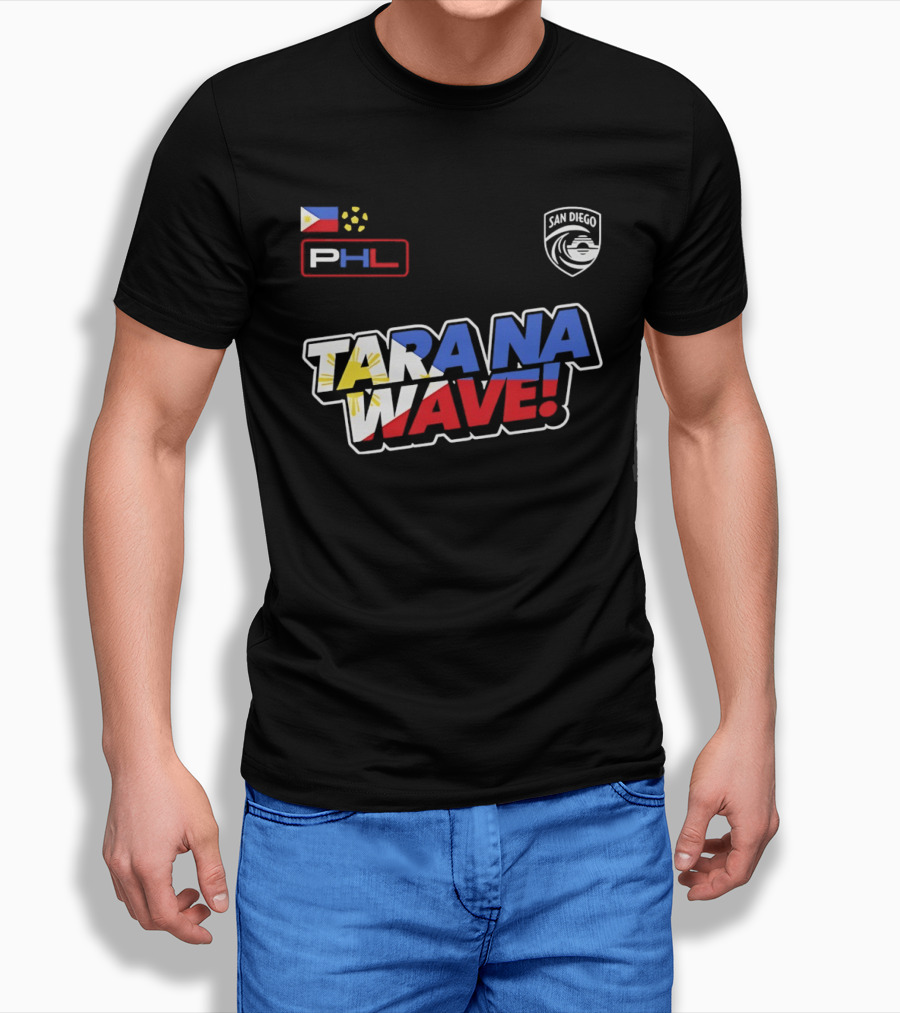 Philippines PHL San Diego Wave FC 2026 Tara Na Wave T-Shirt