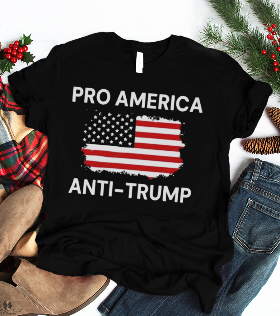 Pro America Anti Trump Flag T-Shirt