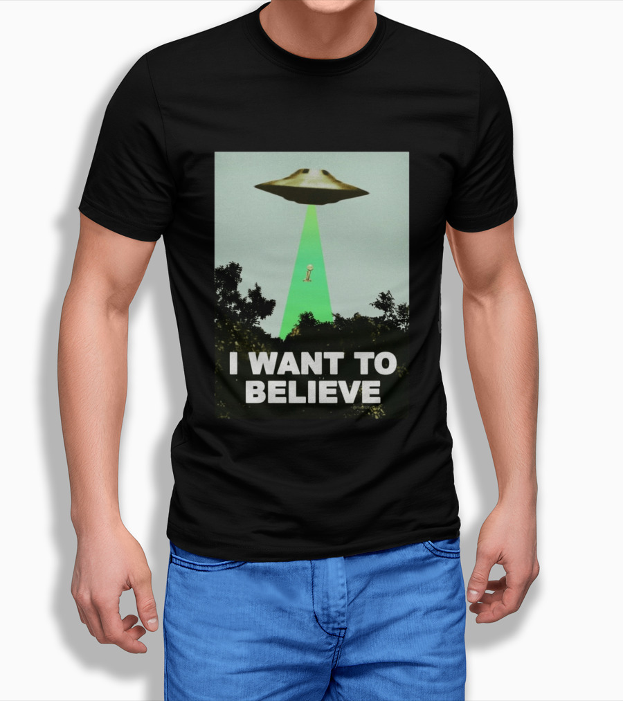 Premiun Spurs I Want To Believe UFO Trophy T-Shirt