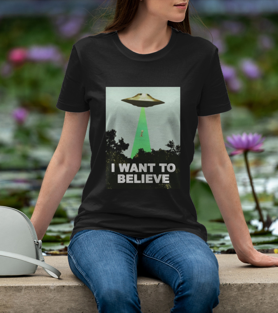 Premiun Spurs I Want To Believe UFO Trophy T-Shirt