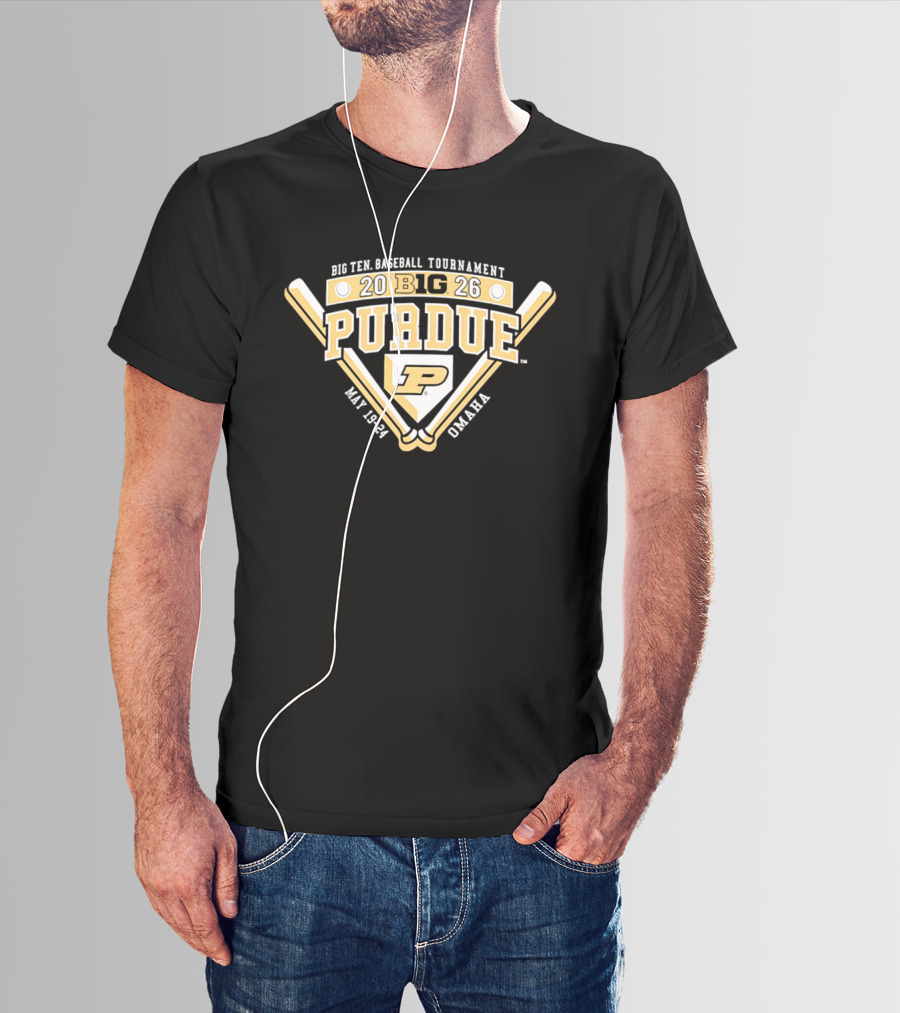 2026 Purdue Boilermakers Big Ten Baseball Tournament Omaha May 18 24 T-Shirt