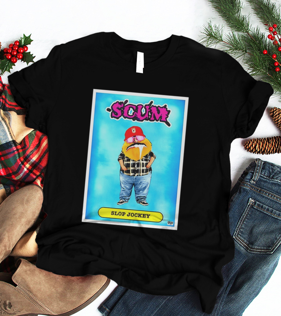 SCUM Slop Jockey Trading Card Gritty T-Shirt