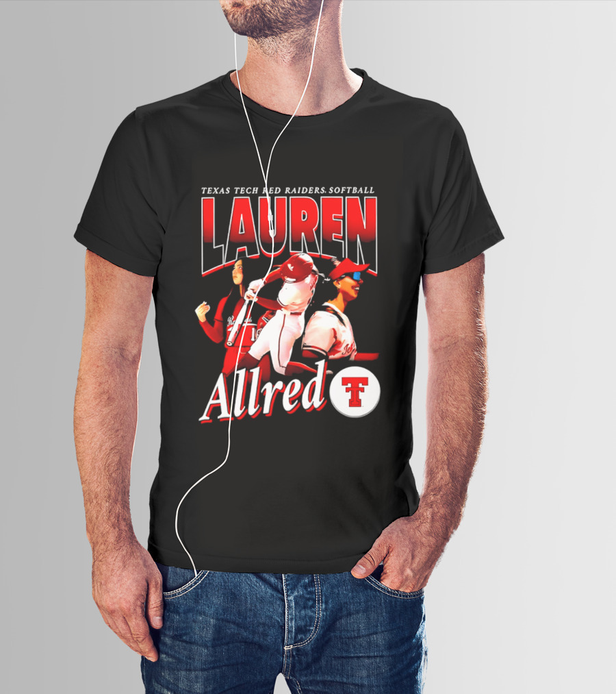 Texas Tech Red Raiders Softball Lauren Allred Team T-Shirt