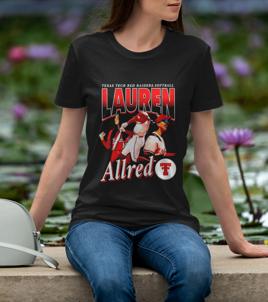 Texas Tech Red Raiders Softball Lauren Allred Team T-Shirt