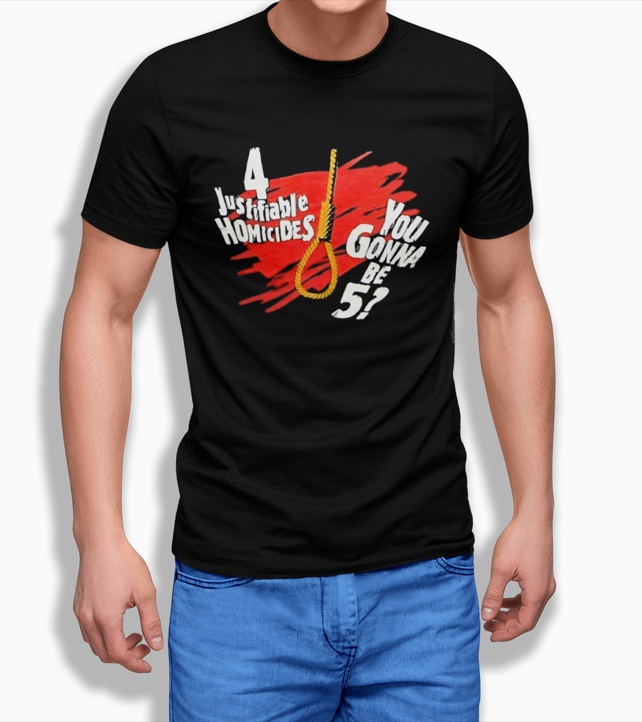 The Undertaker 4 Justifiable Homicides You Gonna Be 5 Noose Red T-Shirt