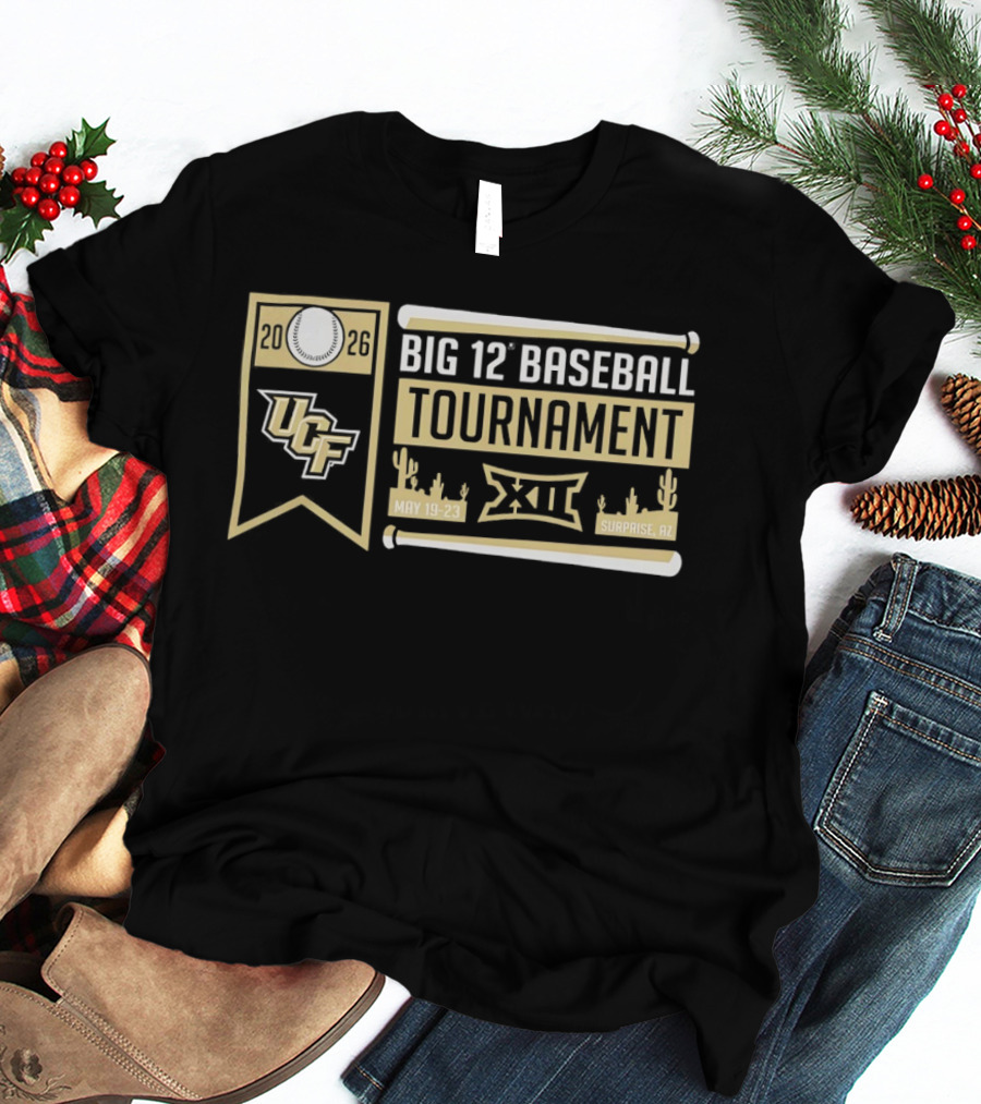 UCF Knights Big 12 Baseball Tournament 2026 May 19 23 Surprise AZ T-Shirt