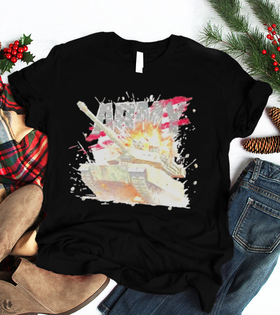 America Army M1 Abrams Tank Explosion T-Shirt