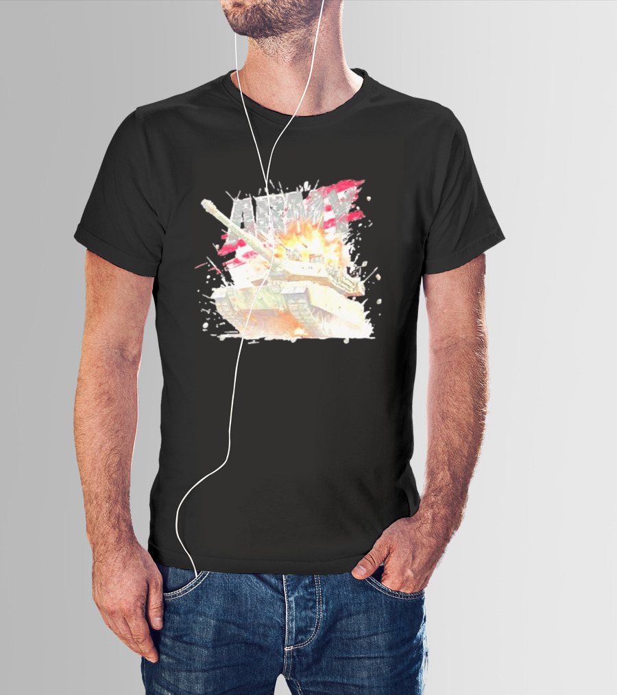 America Army M1 Abrams Tank Explosion T-Shirt