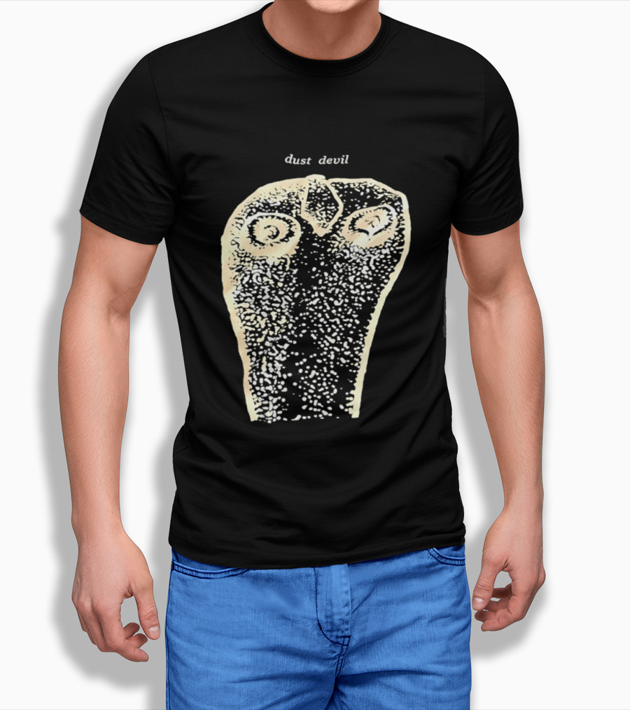 Dust Devil Abstract Face Design In Earthy Tones T-Shirt