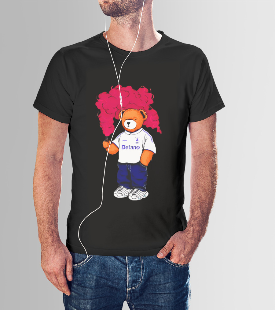 Betano FC Pickles Bears Character Holding Red Smoke T-Shirt