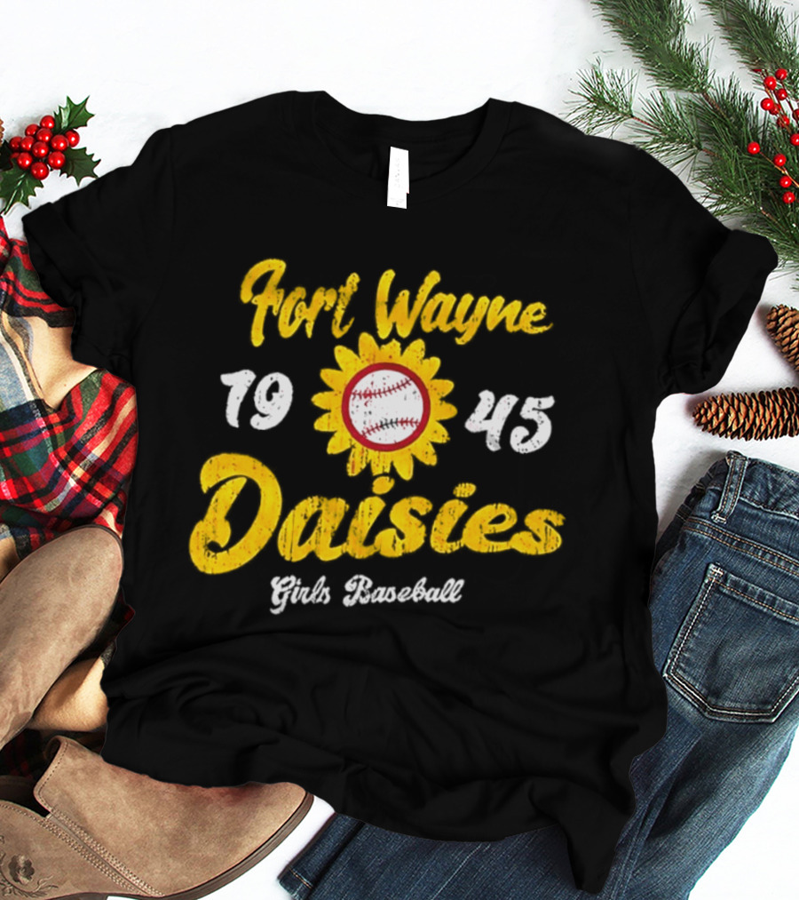 Fort Wayne Daisies 1945 Girls Baseball All American Girls Professional Baseball League T-Shirt