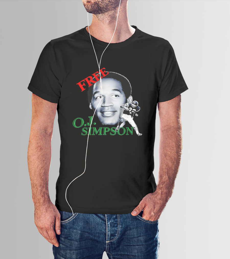 Free OJ Simpson 22 Football NFL Buffalo Team T-Shirt