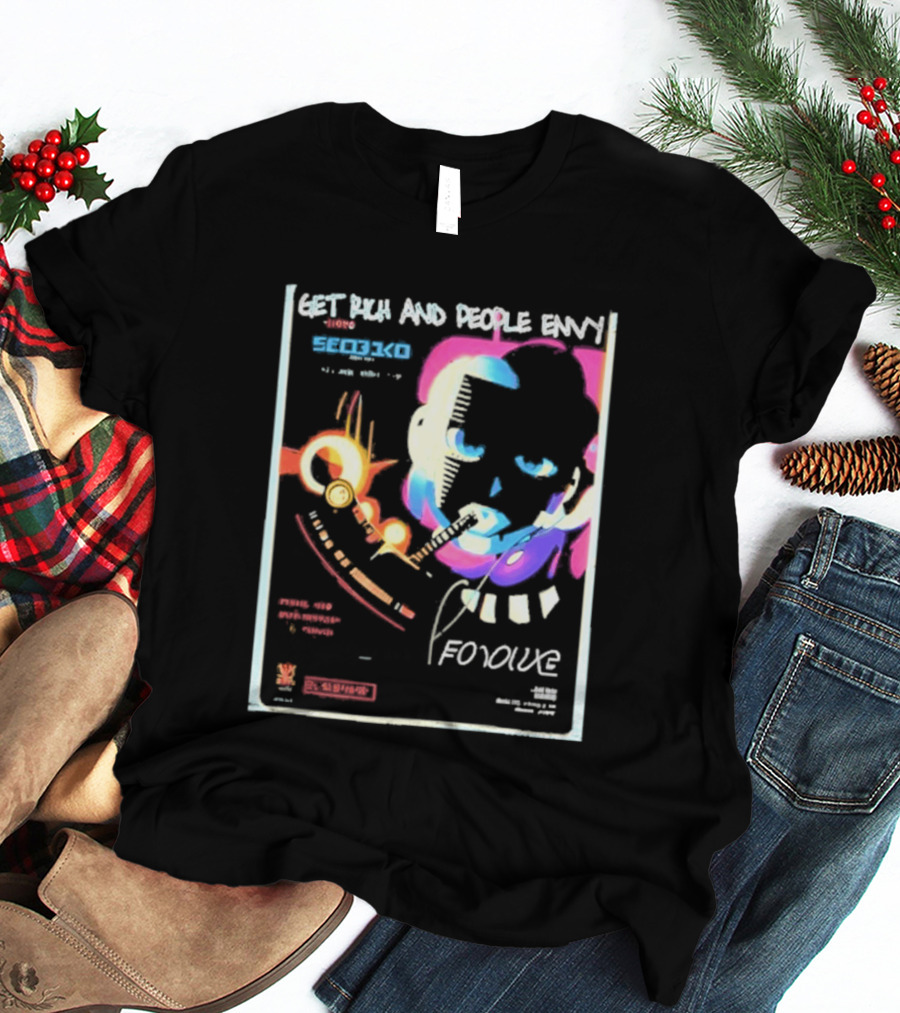 Cyberpunk Get Rich And People Envy Seo31co Forque T-Shirt