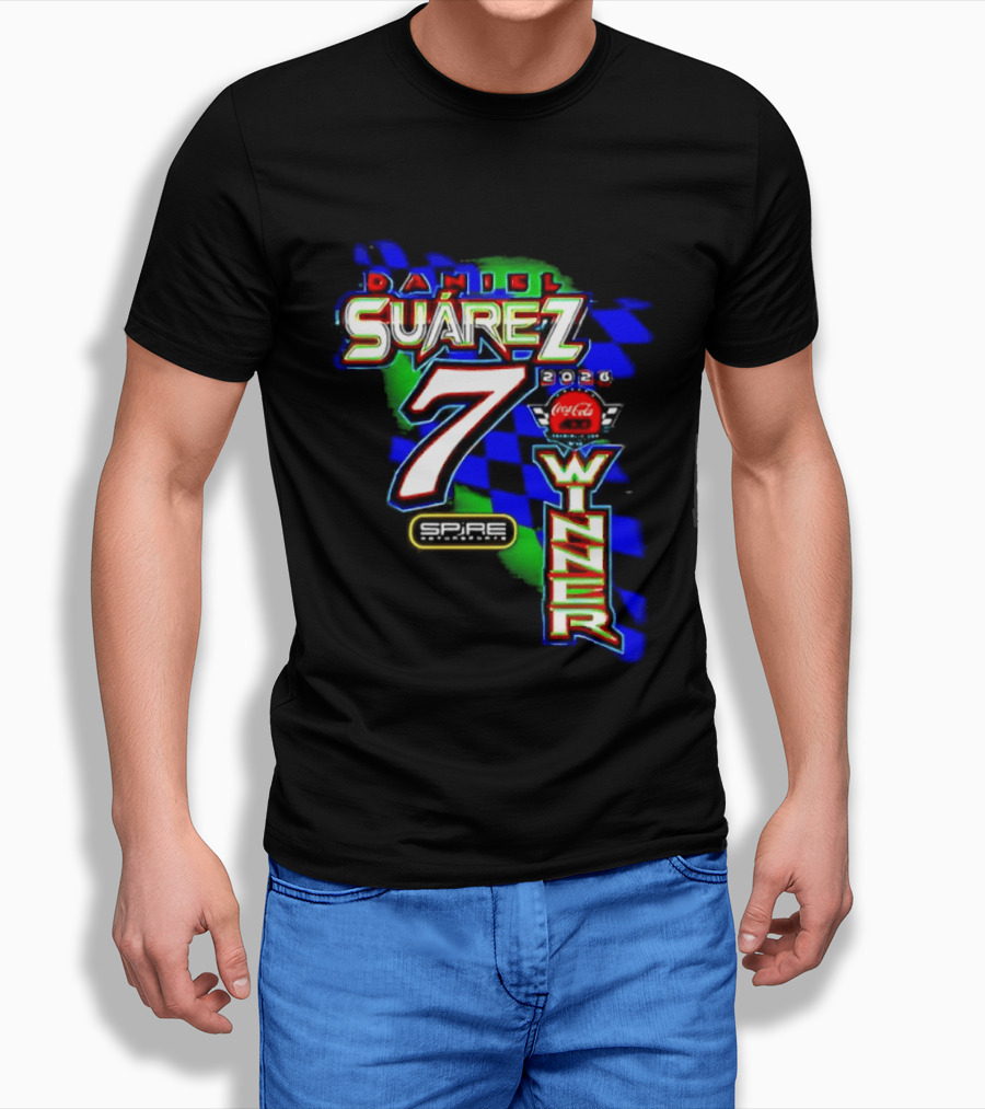 Daniel Suarez NASCAR Coca Cola Number 7 Winner 2026 T-Shirt