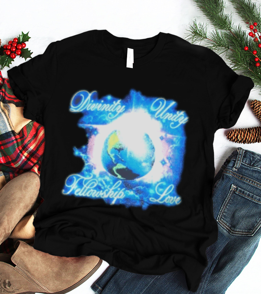Divinity Unity Fellowship Love Earth Glow T-Shirt