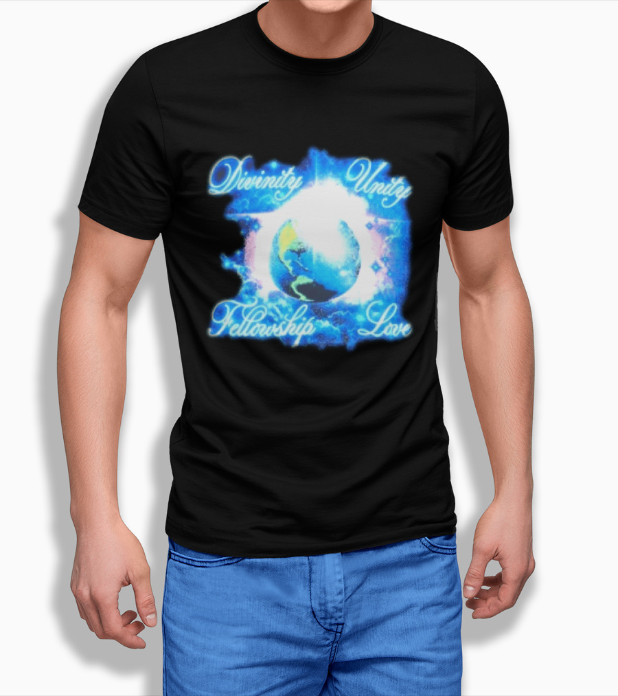 Divinity Unity Fellowship Love Earth Glow T-Shirt