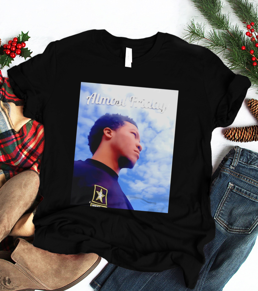 Almost Friday Jalen Brunson NWTS Basketball Sky T-Shirt