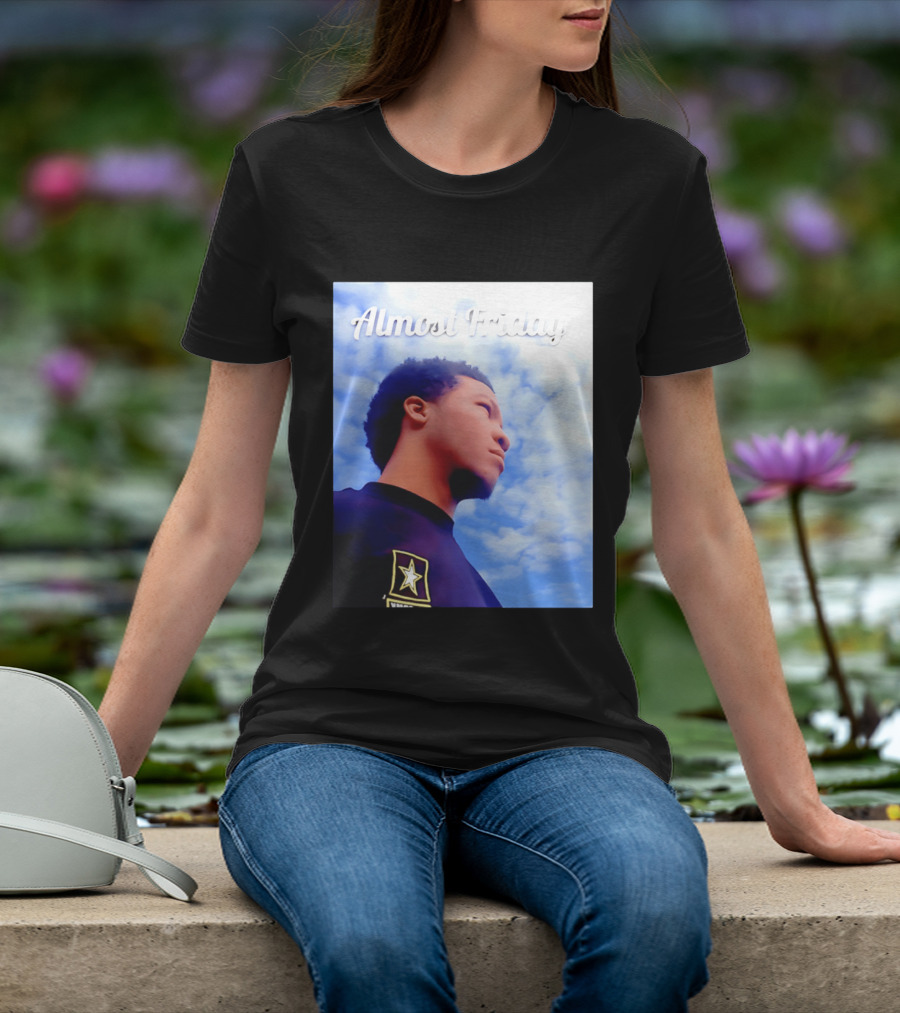 Almost Friday Jalen Brunson NWTS Basketball Sky T-Shirt