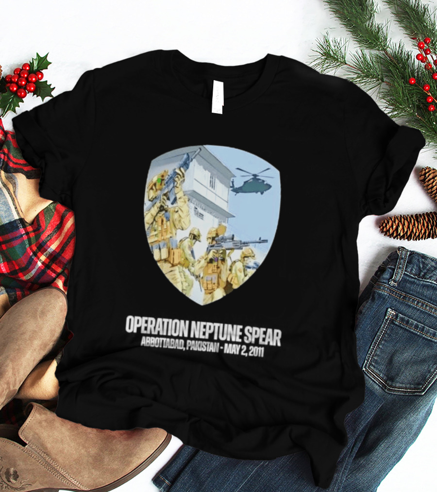 Operation Neptune Spear Abbottabad Pakistan May 2 2011 Military Team Helicopter Shield T-Shirt