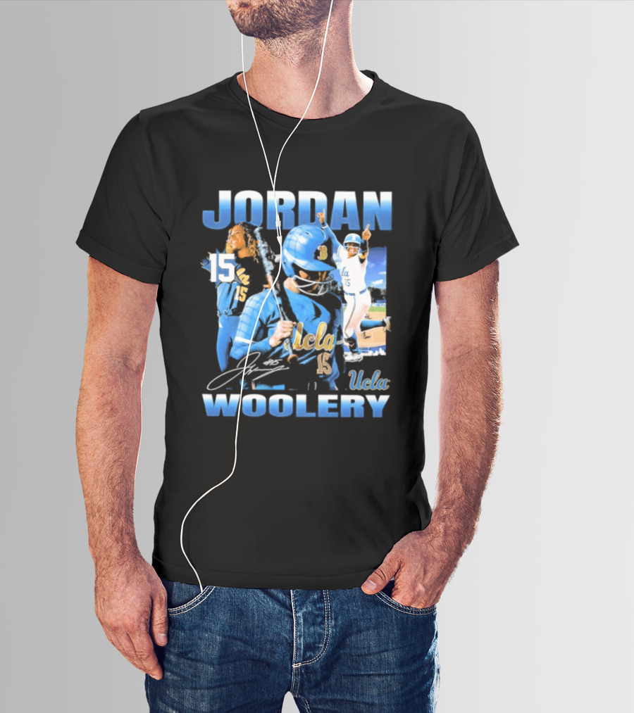 Jordan Woolery 15 UCLA Bruins Women's Softball T-Shirt
