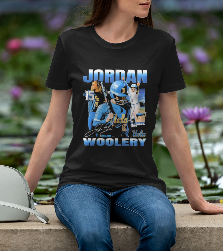 Jordan Woolery 15 UCLA Bruins Women's Softball T-Shirt
