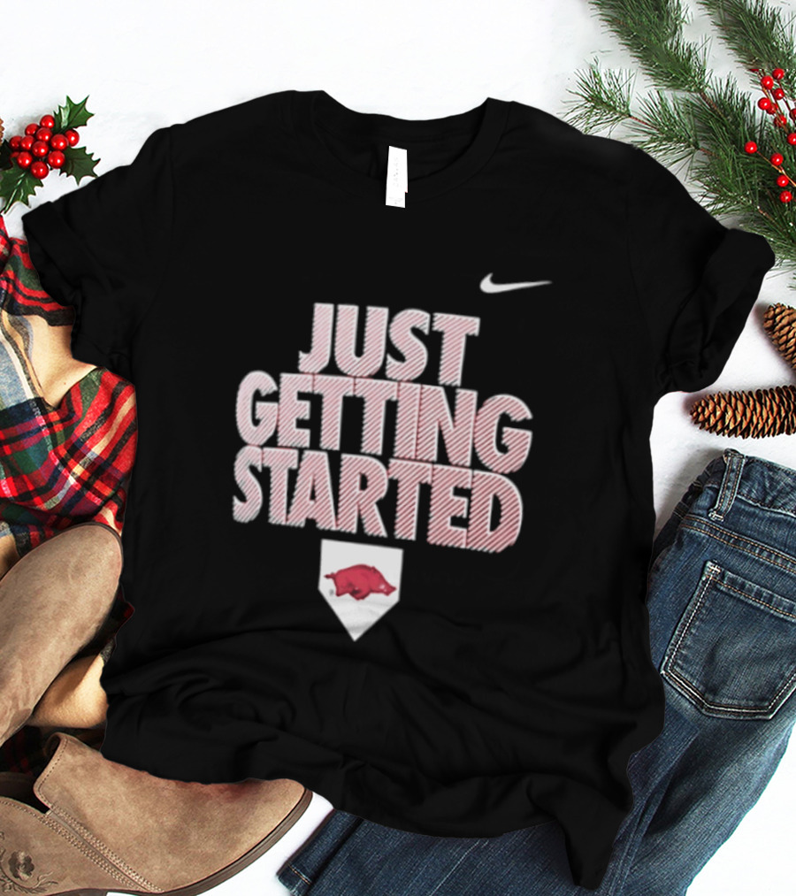 Nike Just Getting Started Arkansas Razorbacks Women's Softball T-Shirt