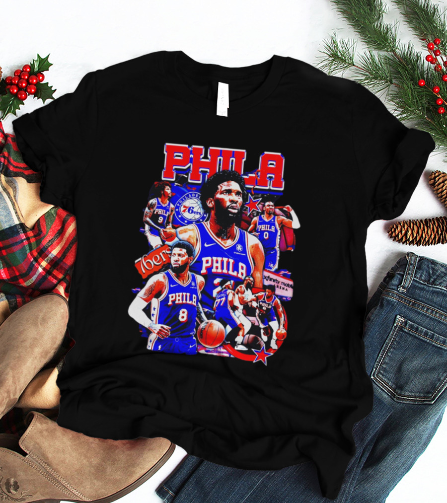 Philadelphia 76ers Phila 6ers Team Players Arena T-Shirt
