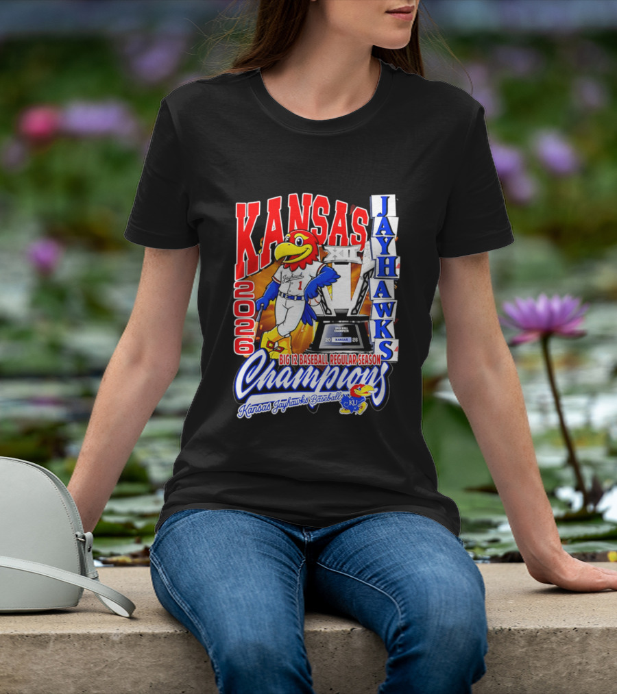Kansas Jayhawks 2026 Big 12 Baseball Regular Season Champions T-Shirt