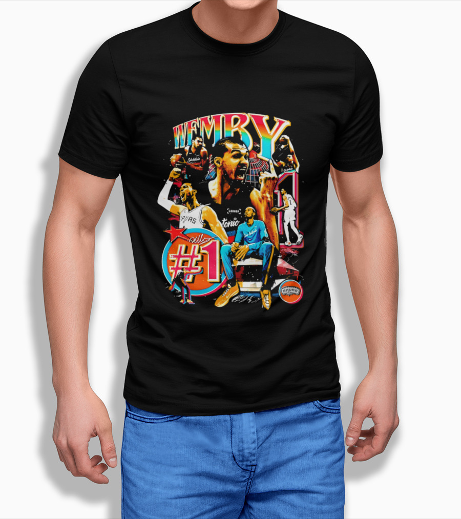 Wemby Victor Wembanyama San Antonio All Number 1 T-Shirt