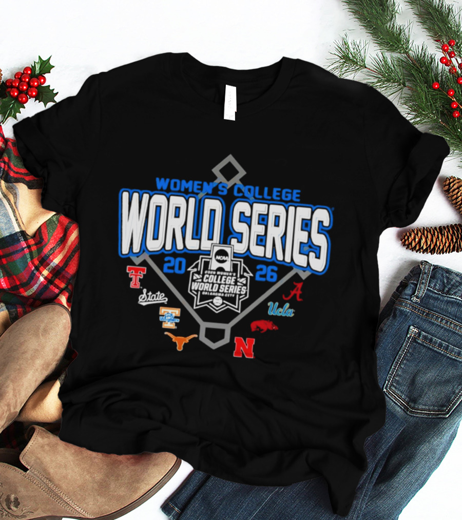 Women's College World Series 2026 Softball Eight Teams Bound Study Plan T-Shirt