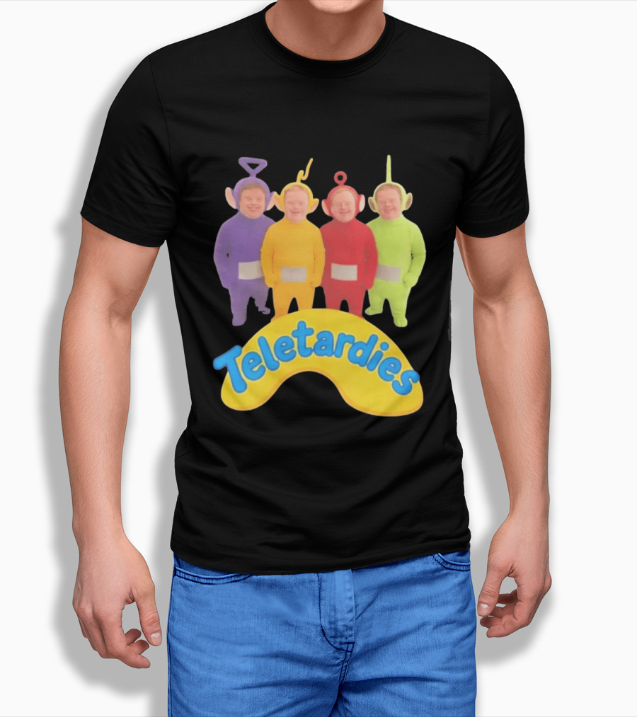 Teletardies Costume Characters Parody With Four T-Shirt