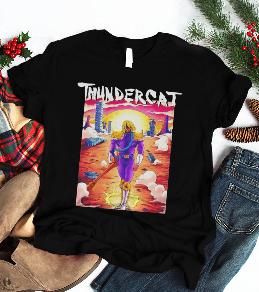 Thundercat It Is What It Is Tour 2021 Futuristic Warrior Desert Scene T-Shirt