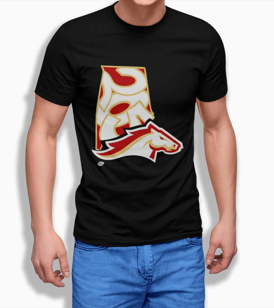 Arkansas Razorbacks Map Logo With Horsehead T-Shirt