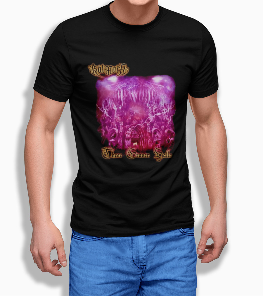Balmorth These Graven Halls Gothic Purple Cathedral Fantasy T-Shirt