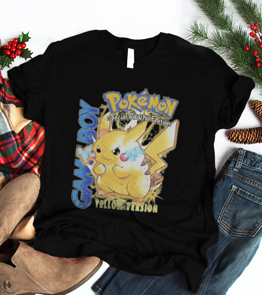 Game Boy Pokémon Special Pikachu Edition Yellow Version T-Shirt