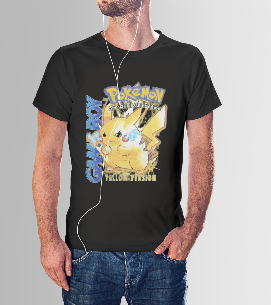 Game Boy Pokémon Special Pikachu Edition Yellow Version T-Shirt