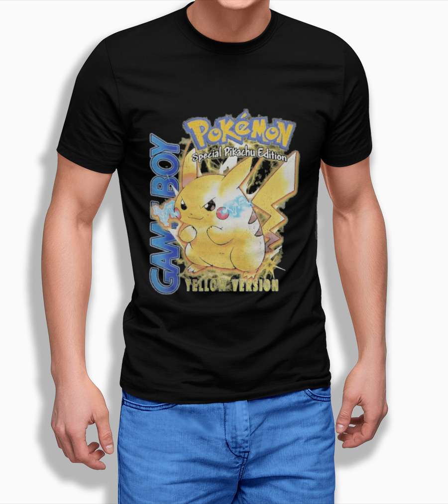 Game Boy Pokémon Special Pikachu Edition Yellow Version T-Shirt