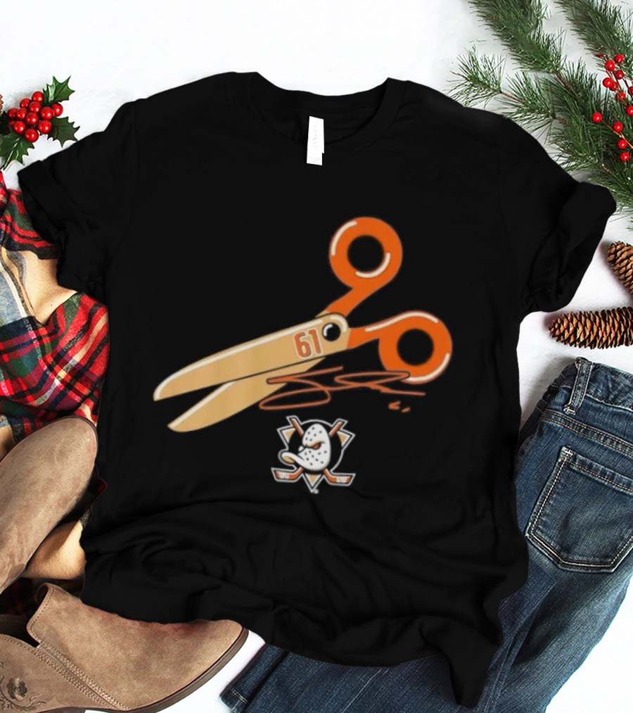Cutter Gauthier Need To Cut It Scissors 61 Anaheim Ducks T-Shirt