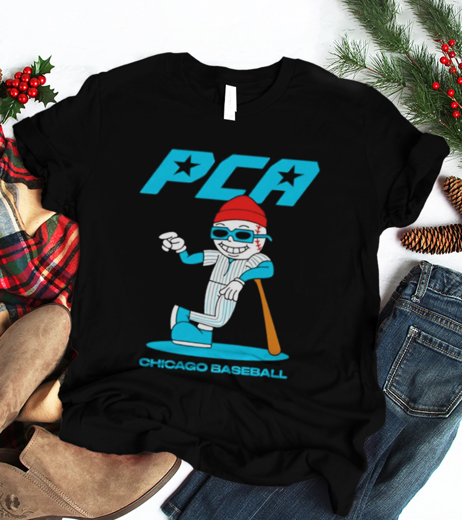 PCA Chicago Baseball Mascot With Bat And Cap T-Shirt