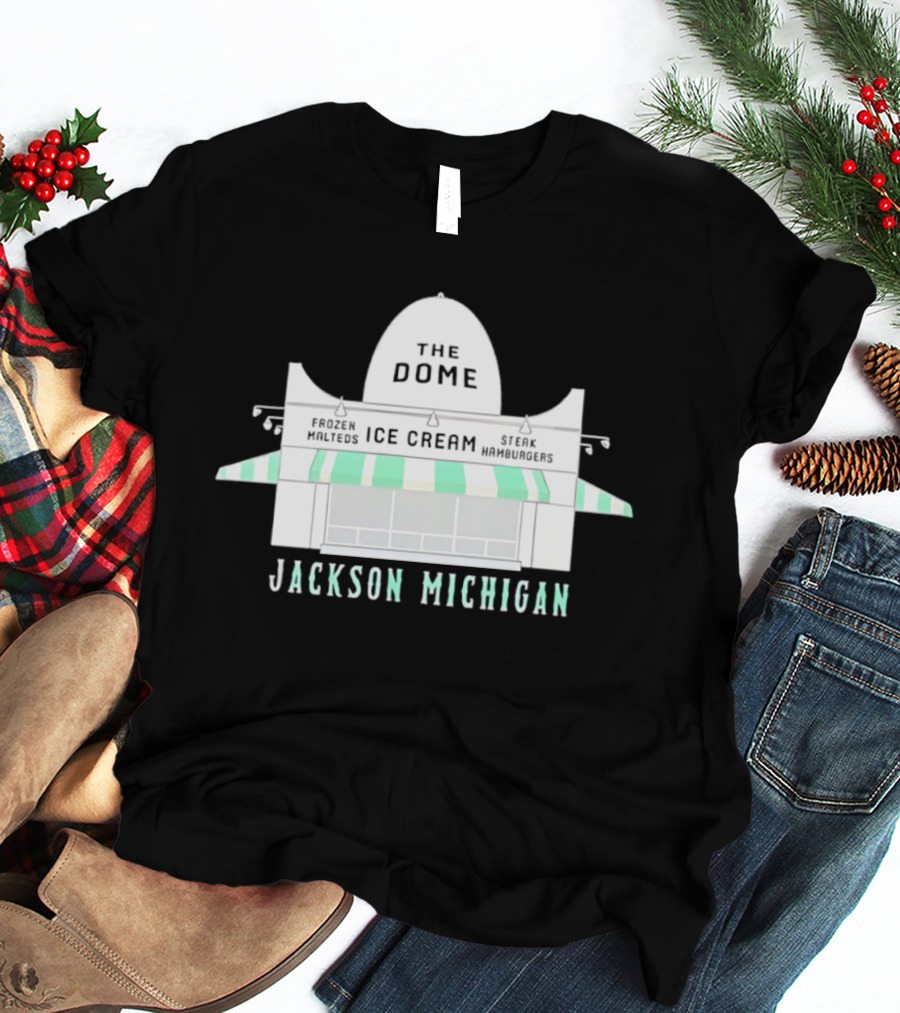 The Dome Ice Cream Shop Jackson Michigan T-Shirt
