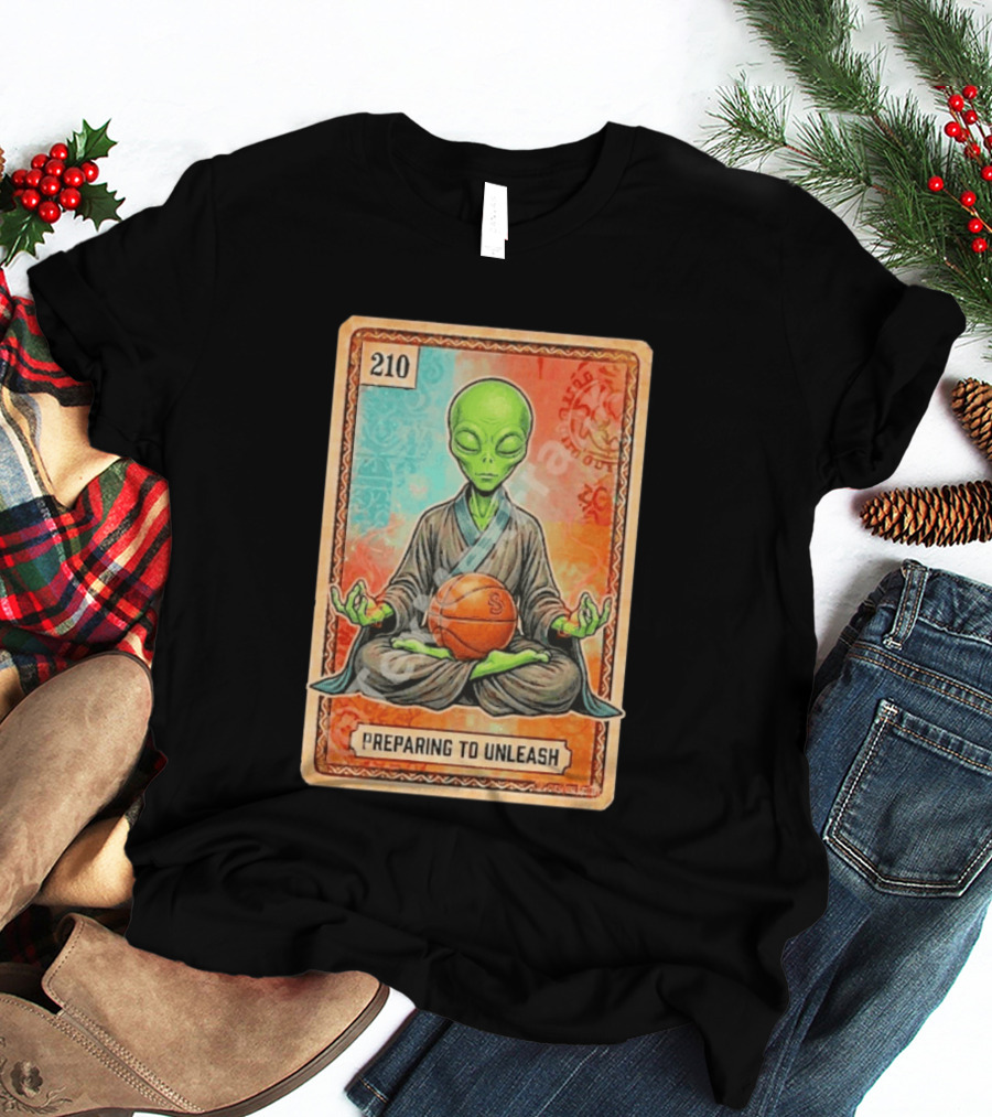Preparing To Unleash Alien 210 San Antonio Spurs Basketball T-Shirt