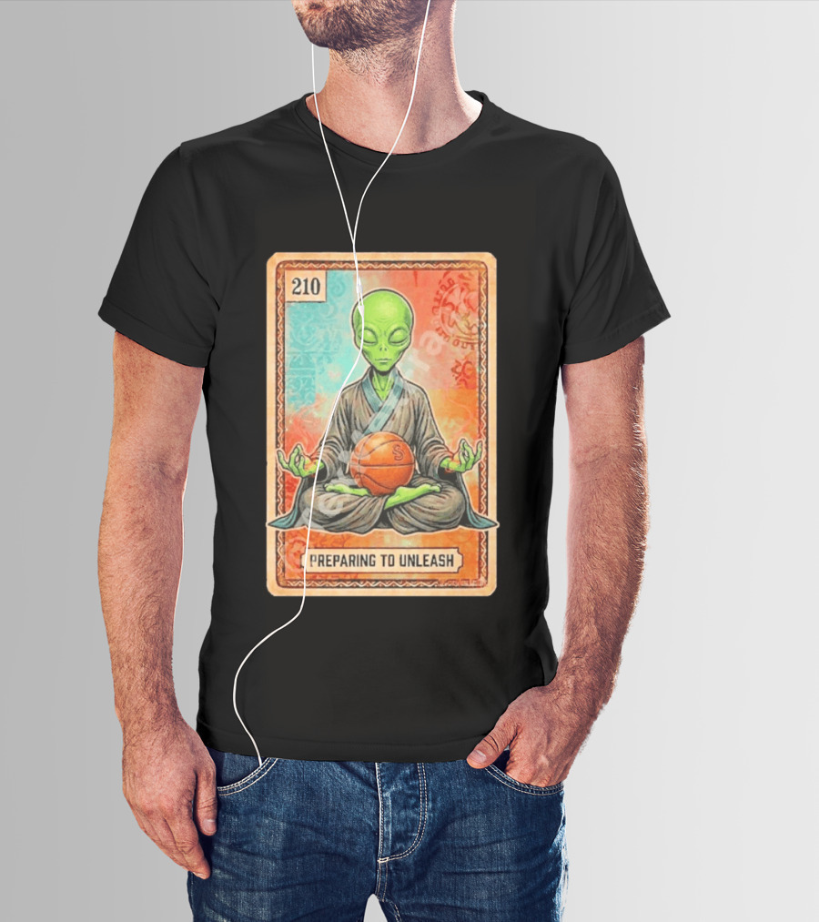 Preparing To Unleash Alien 210 San Antonio Spurs Basketball T-Shirt