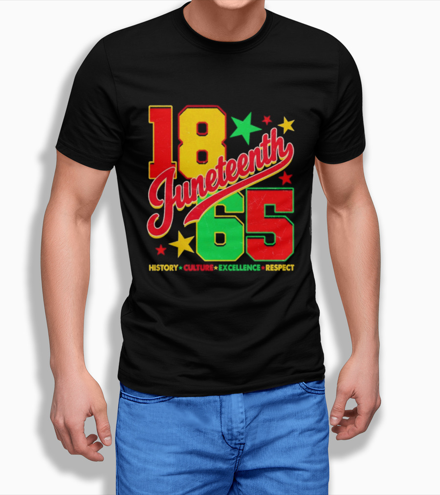 18 Juneteenth 65 History Culture Excellence Respect T-Shirt
