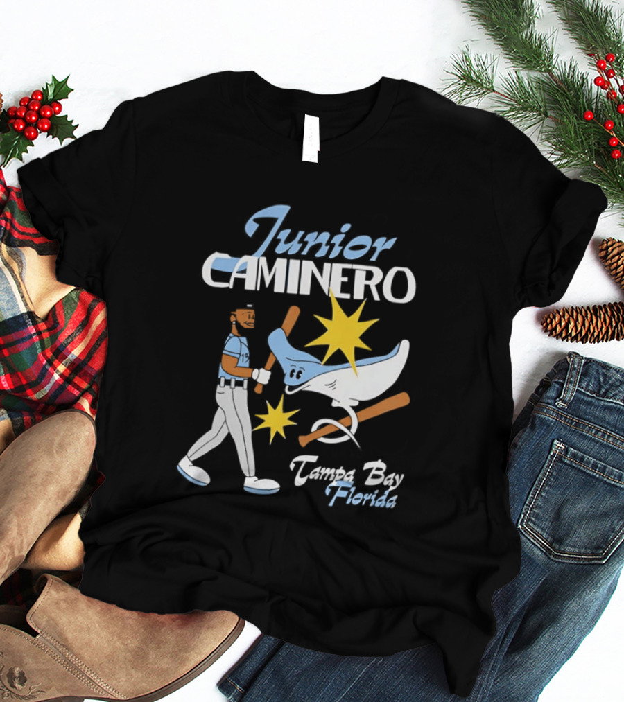 Junior Caminero Tampa Bay Florida Baseball Star And Ray T-Shirt