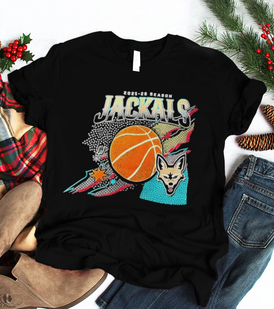 2025 26 Season Jackals Basketball Team With Fox And Starburst T-Shirt