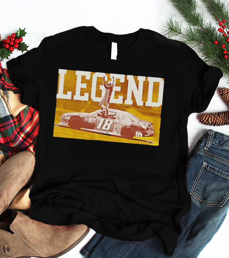 Kyle Busch 18 M&Ms Joe Gibbs Racing NASCAR Cup Series Legend Victory Celebration T-Shirt